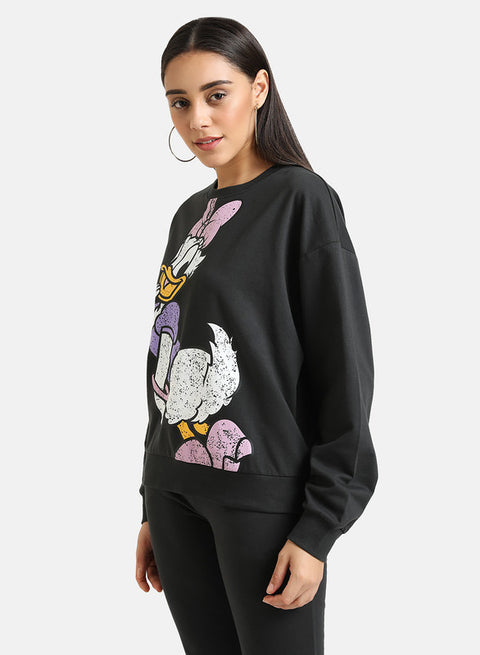 Daisy Duck Disney Printed Sweatshirt