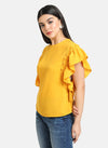 Ruffle Sleeve Detailed Top