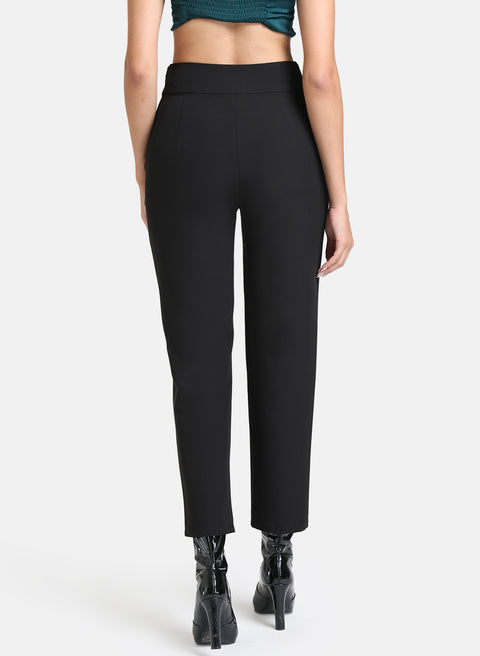 Trouser With Metal Trim At Waist