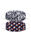 Kids Printed Face Mask Combo Of 2(Boat Print )