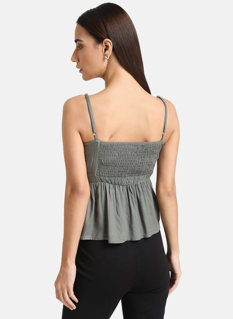 Ruched Spaghetti Top