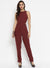 Sleevless Jumpsuit With Cut Out Details On The Wai