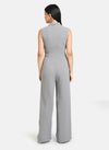 Jumpsuit With Front Tie-Up And Buttons Detail