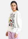 Mickey & Friends Disney Printed Oversized Sweatshirt