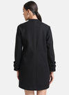 Overcoat With Buckle Detail At Sleeves