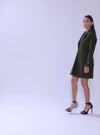 Overcoat With Elasticated Back