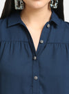 Classic Collar Half Sleeve Top