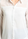 Semi Sheer Full Sleeves Shirt