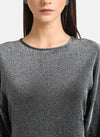 Lurex Knit Batwing Top