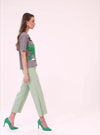 Mickey Printed Graphic T-Shirt With Sequin