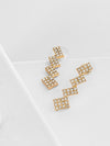 Studded Zig Zag Danglers