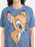 Bambi  Disney Printed T-Shirt With Spray Paint Effect