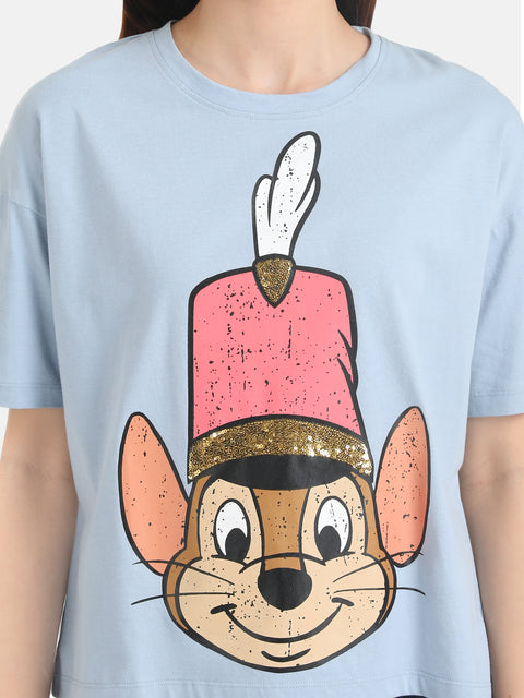 Timothy  Disney Printed T-Shirt With Sequin Work