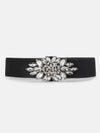 Black Rhinestone Buckle Belt