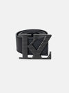 Kz Gunmetal Vegan Leather Belt