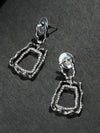 Abstract Silver Earrings