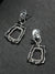 Abstract Silver Earrings