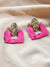 Poppy Pink Statement Earrings
