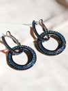 Blue Interlocked Hoops