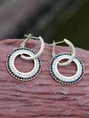 Black Gold Interlocked Hoops