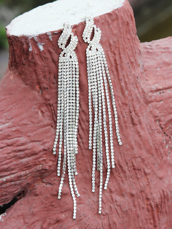 Long Embellished Earrings