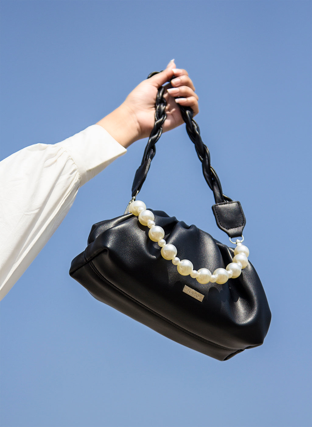 Buy Odette The Very Stylish Beige Clutch Bag online