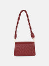 Unique Quilting With Twisted Handle Handbag