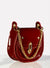 High Gloss Sling Bag With Chain Detail