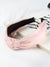 Pink Lurex Stripe Knot Hairband