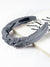 Grey Ruched Thin Hairband