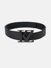 Kz Gunmetal Vegan Leather Belt