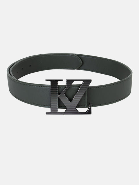 Kz Gunmetal Vegan Leather Belt