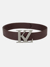 Kz Silver Vegan Leather Belt