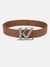 Kz Silver Vegan Leather Belt