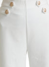 Straight Fit Trousers With Tab Detail