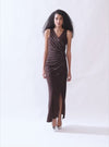 Wrap Maxi Dress With Embellished Waist