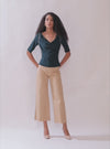 Embellished Cowl Neck Top