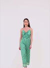 Printed Tie-Knot Jumpsuit